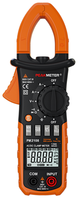 PM2108 Токовые клещи PeakMeter True RMS AC/DC