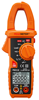 PM2118	Токовые клещи PeakMeter AC/DC