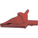 Зажим изолированный типа "крокодил" d30 красный